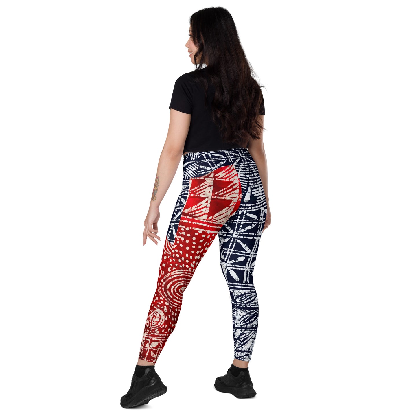 Ajike Crossover leggings with pockets