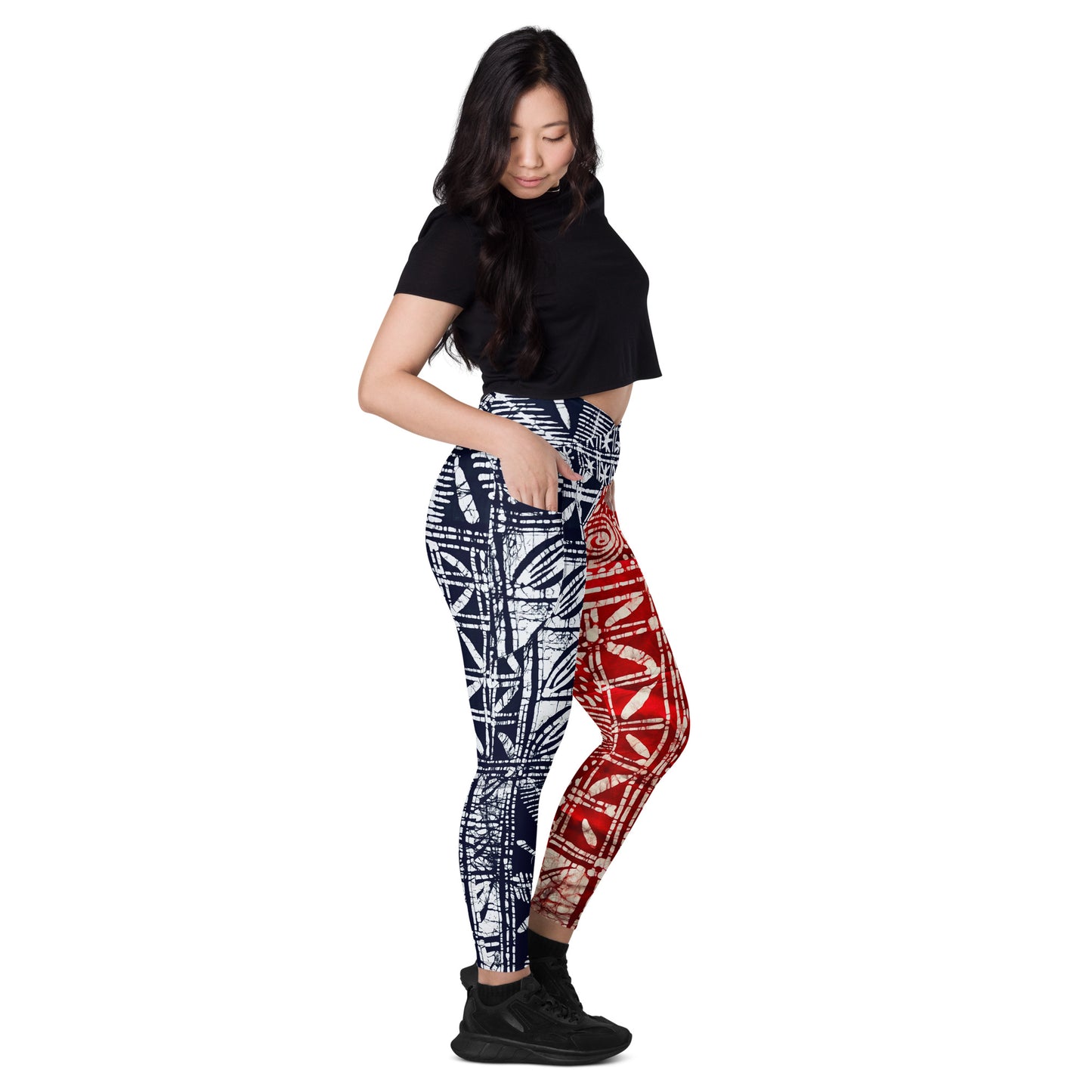 Ajike Crossover leggings with pockets