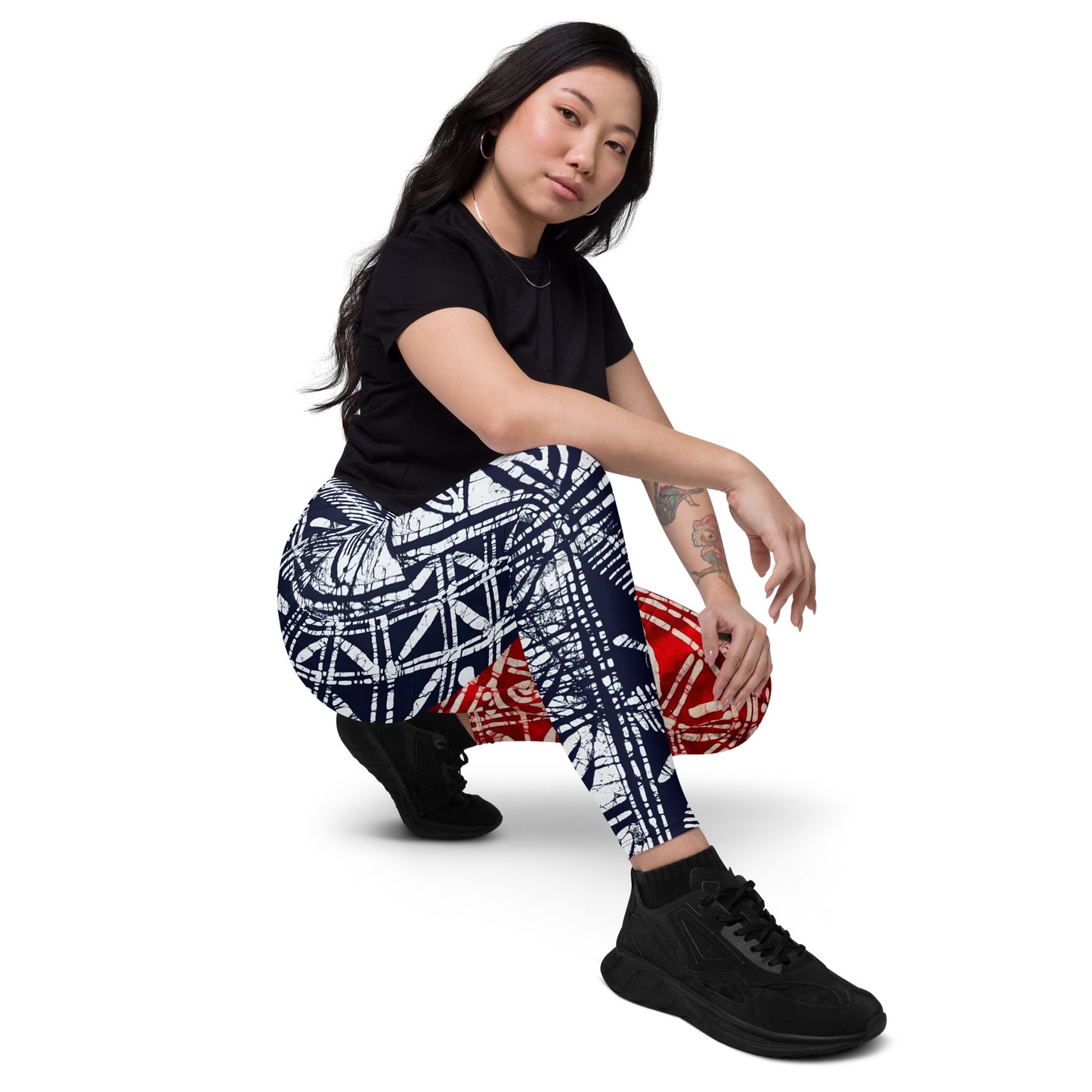 Ajike Crossover leggings with pockets