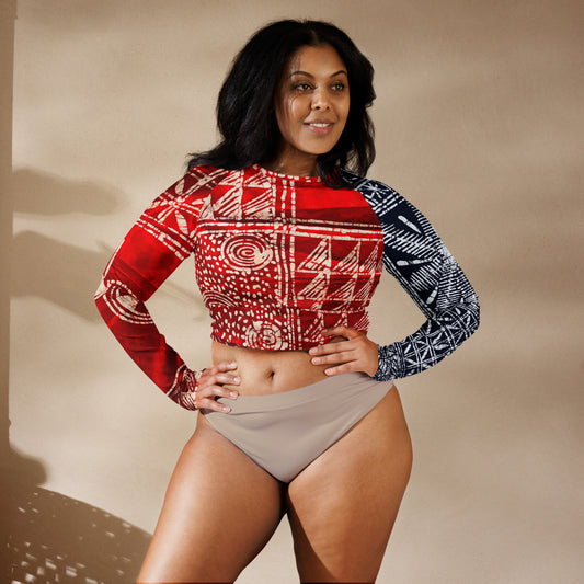 Ciara long-sleeve crop top