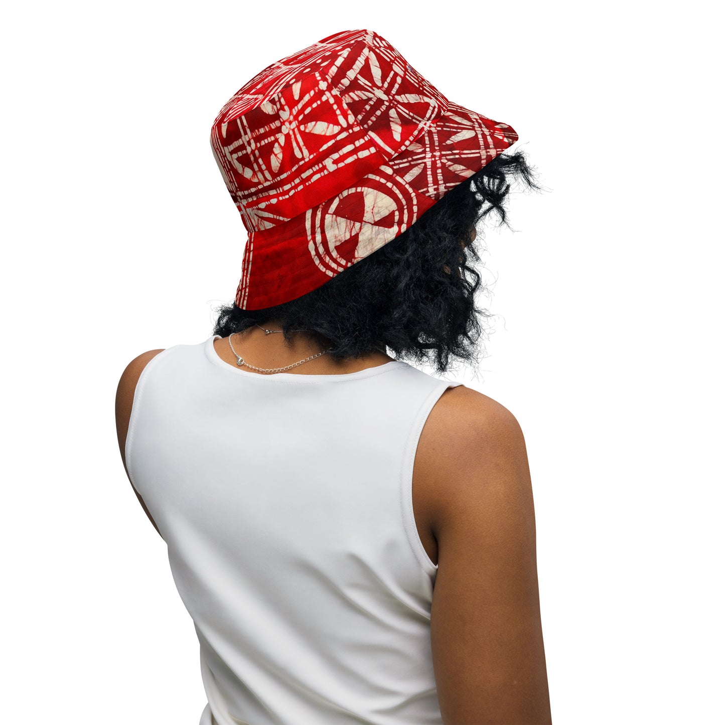 Adire Reversible bucket hat