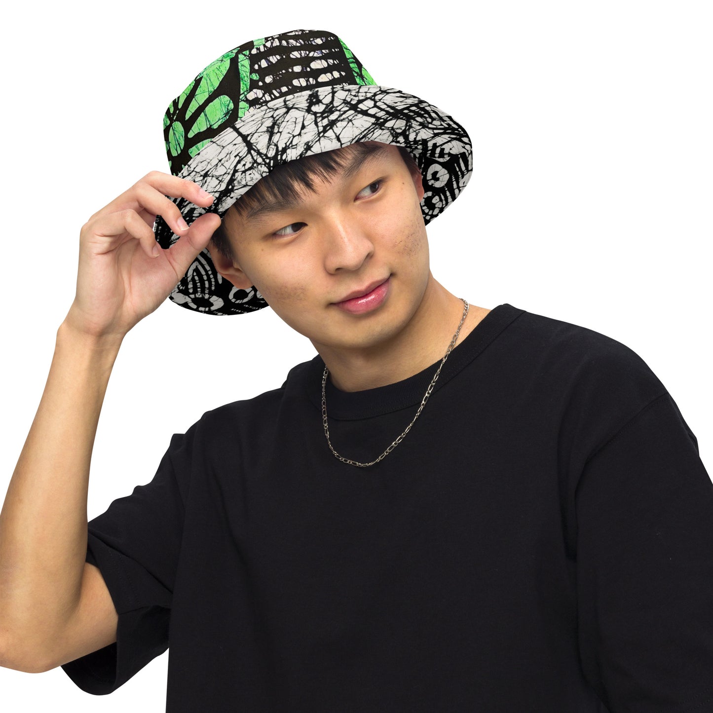 Adire Reversible bucket hat