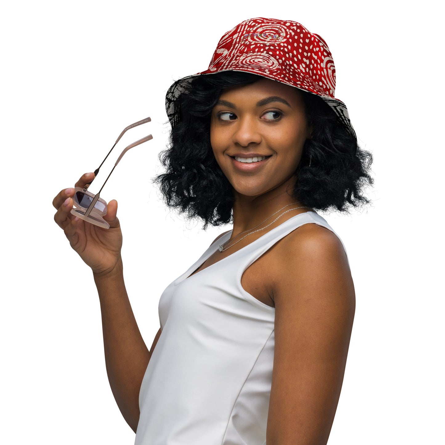 Adire Reversible bucket hat