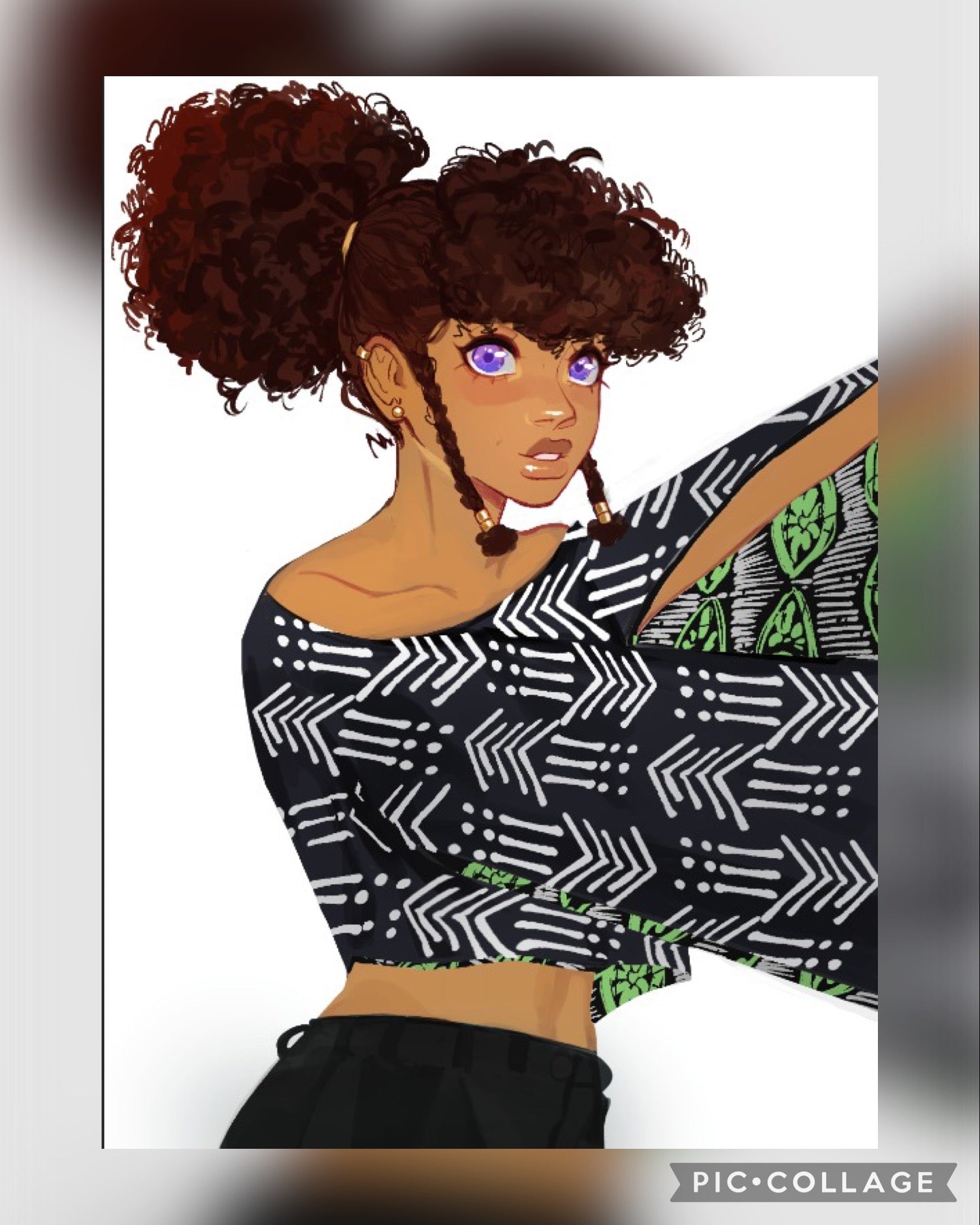 Rashida Reversible Cape Crop Top