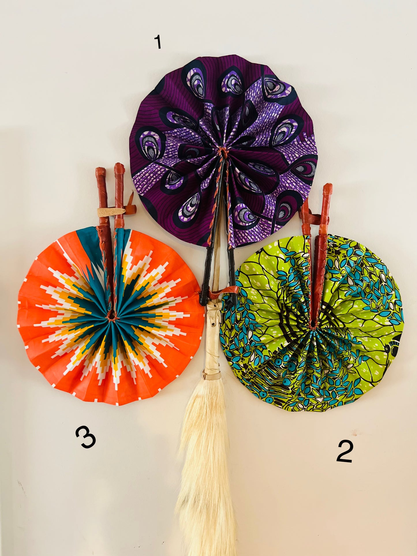Batik/Adrinka Hand fan