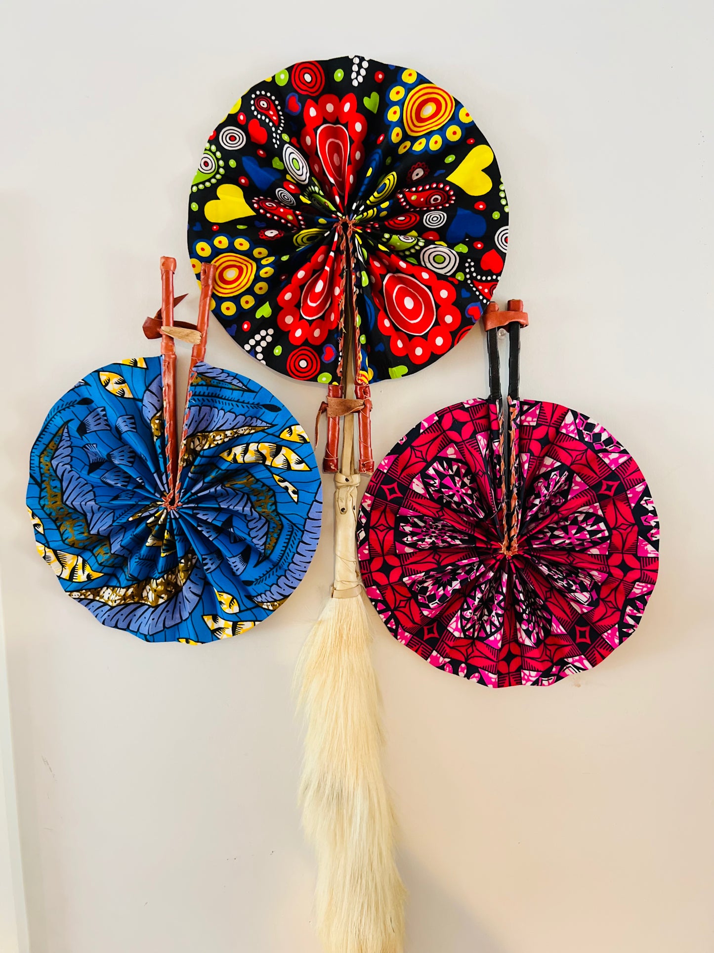 Adrinka/ Adire designed Hand fan