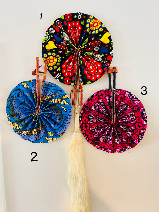 Adrinka/ Adire designed Hand fan