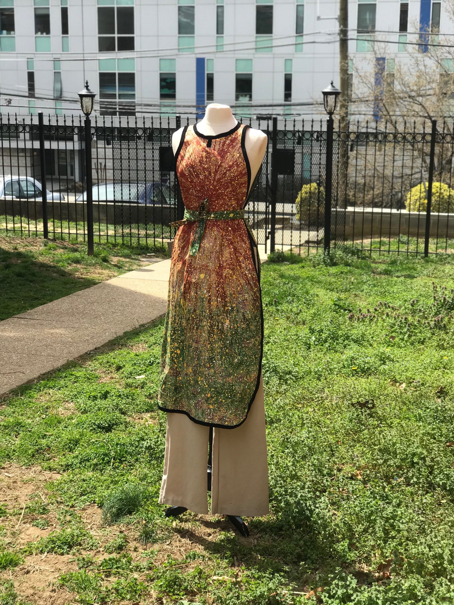 St. Aisha Double side split batik top, Batik top, 100% Wax Cotton, Split top, Side Split adire top