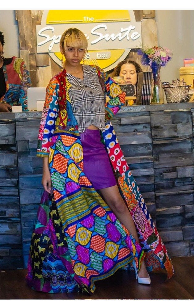 NEW! SpiceAngel ankara duster, 100% cotton, patches, duster
