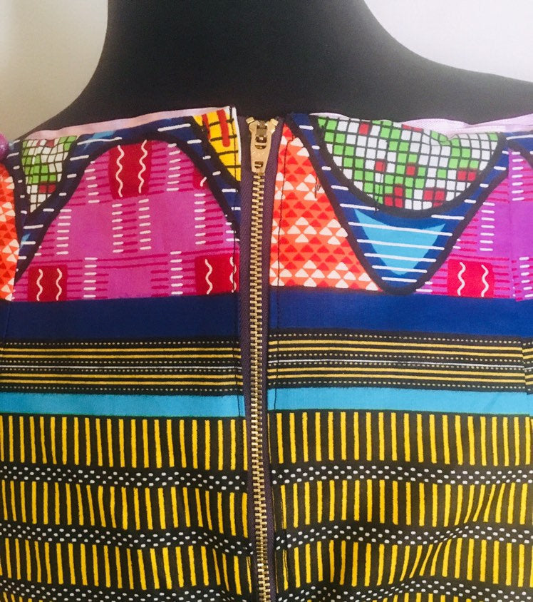 Adina African midi pencil skirt