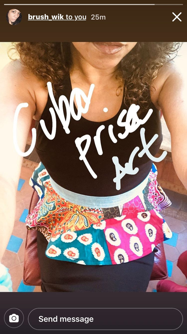 Sam ankara patches peplum belt, 100% Cotton