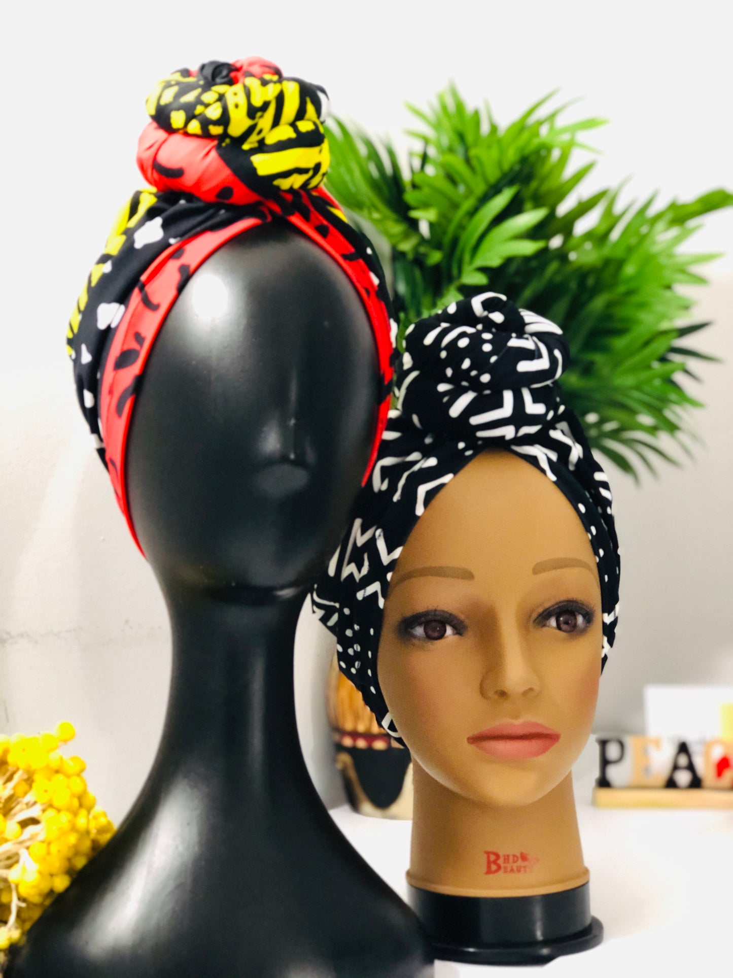 Nubian Turban Pre-Wrapped