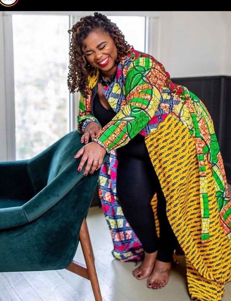 NEW! SpiceAngel ankara duster, 100% cotton, patches, duster