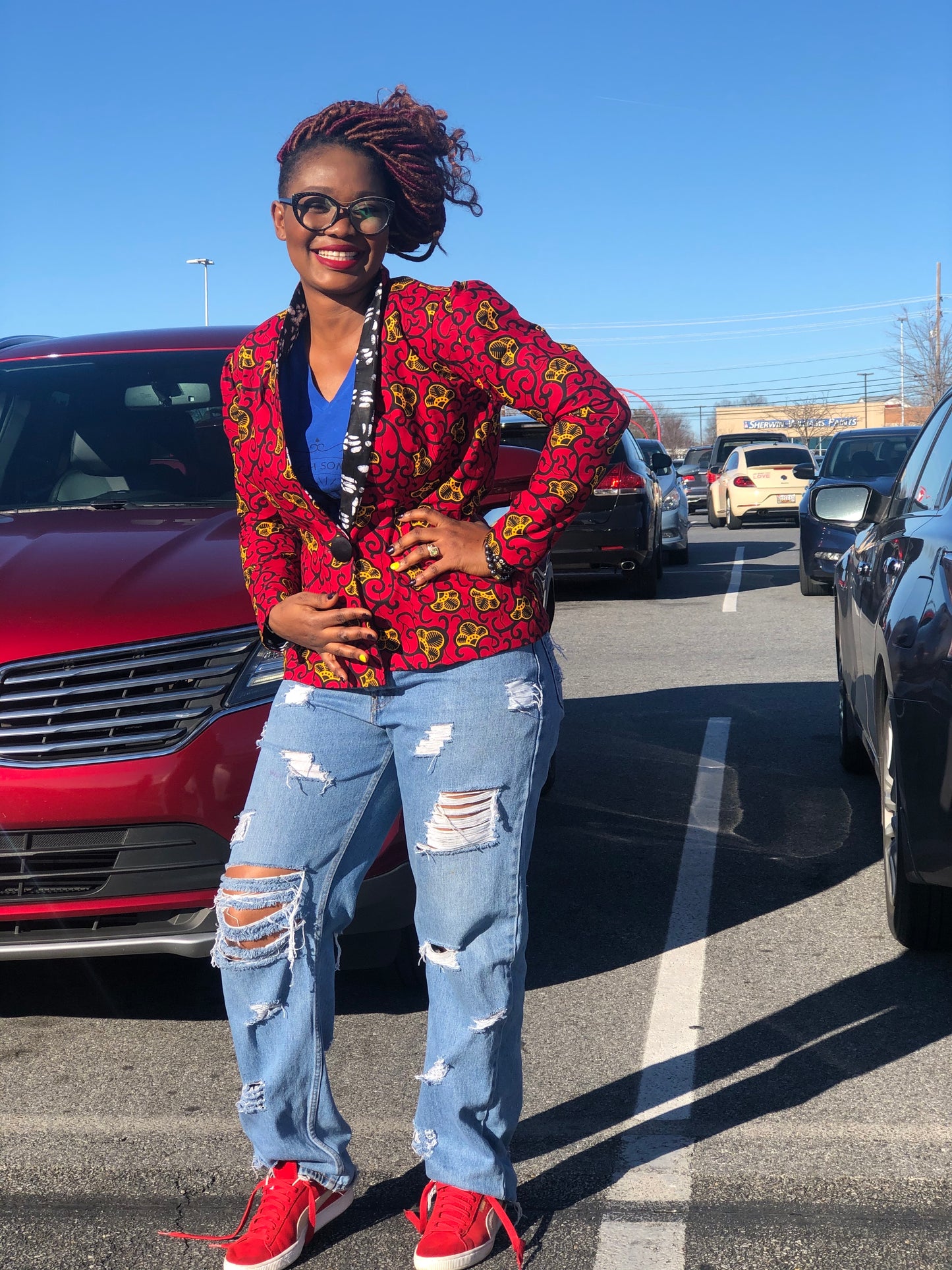 Tannia reversible blazer