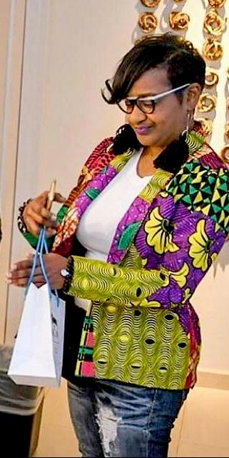 Tannia Blazer, Ankara print, African fabric, 100% Cotton