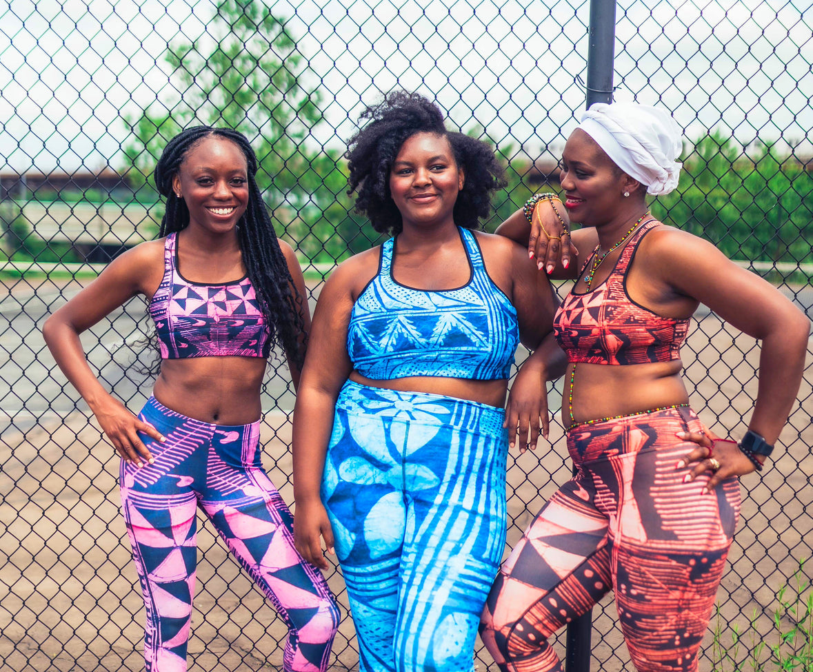 Nigerian Adire Inspired Athleisure wear