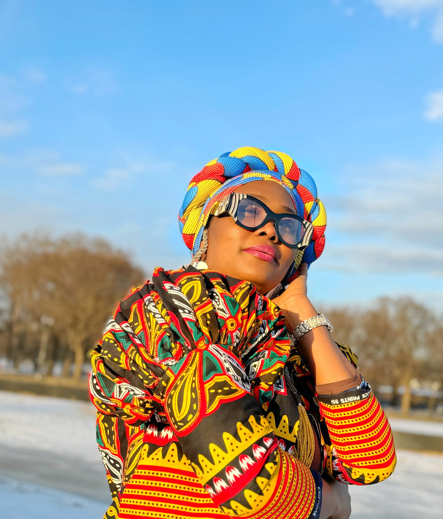 Twisted Braid Prewrapped Turban Crown