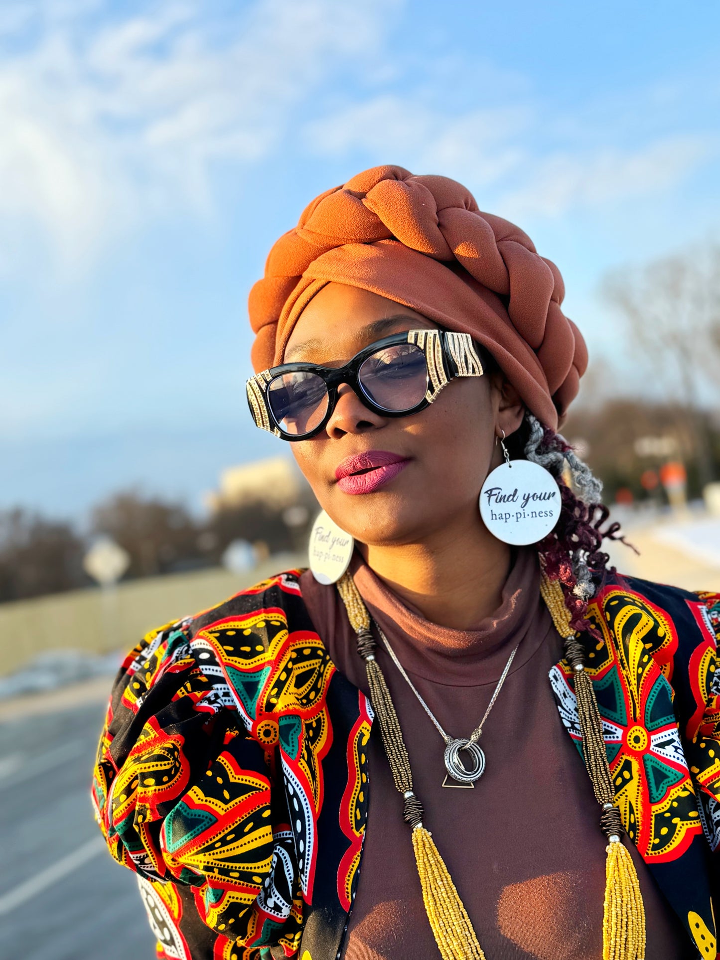 Twisted Braid Prewrapped Turban Crown