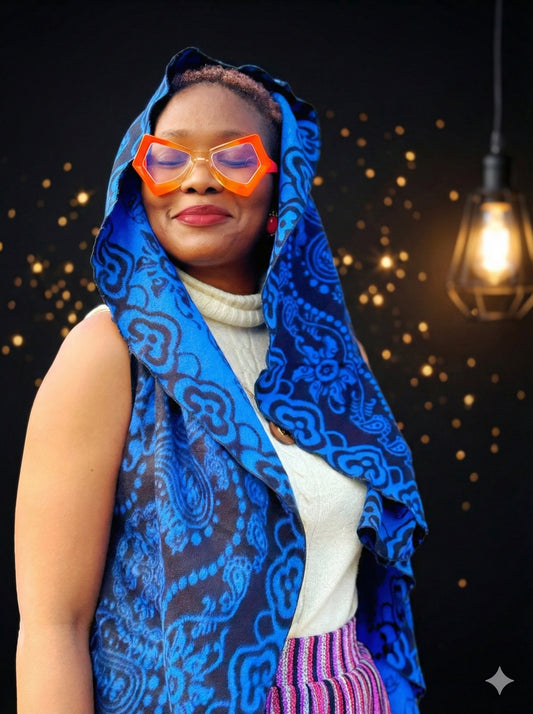 Jess F Golden Cape Scarf