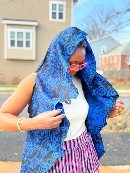 Jess F Golden Cape Scarf