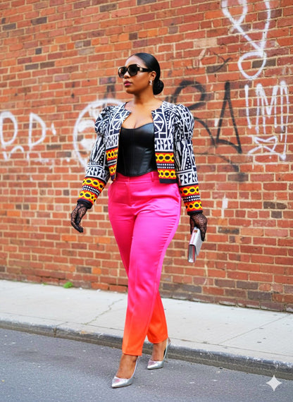 Mo Reversible Puff Sleeve Jacket