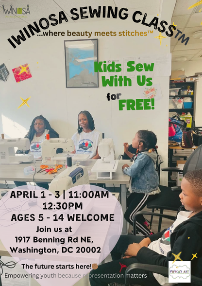 Iwinosa Kids Spring/Summer Sewing Classes