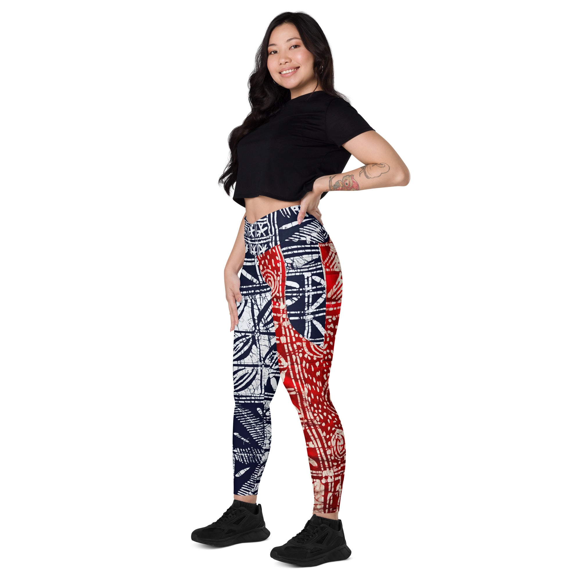 Ajike Crossover leggings with pockets
