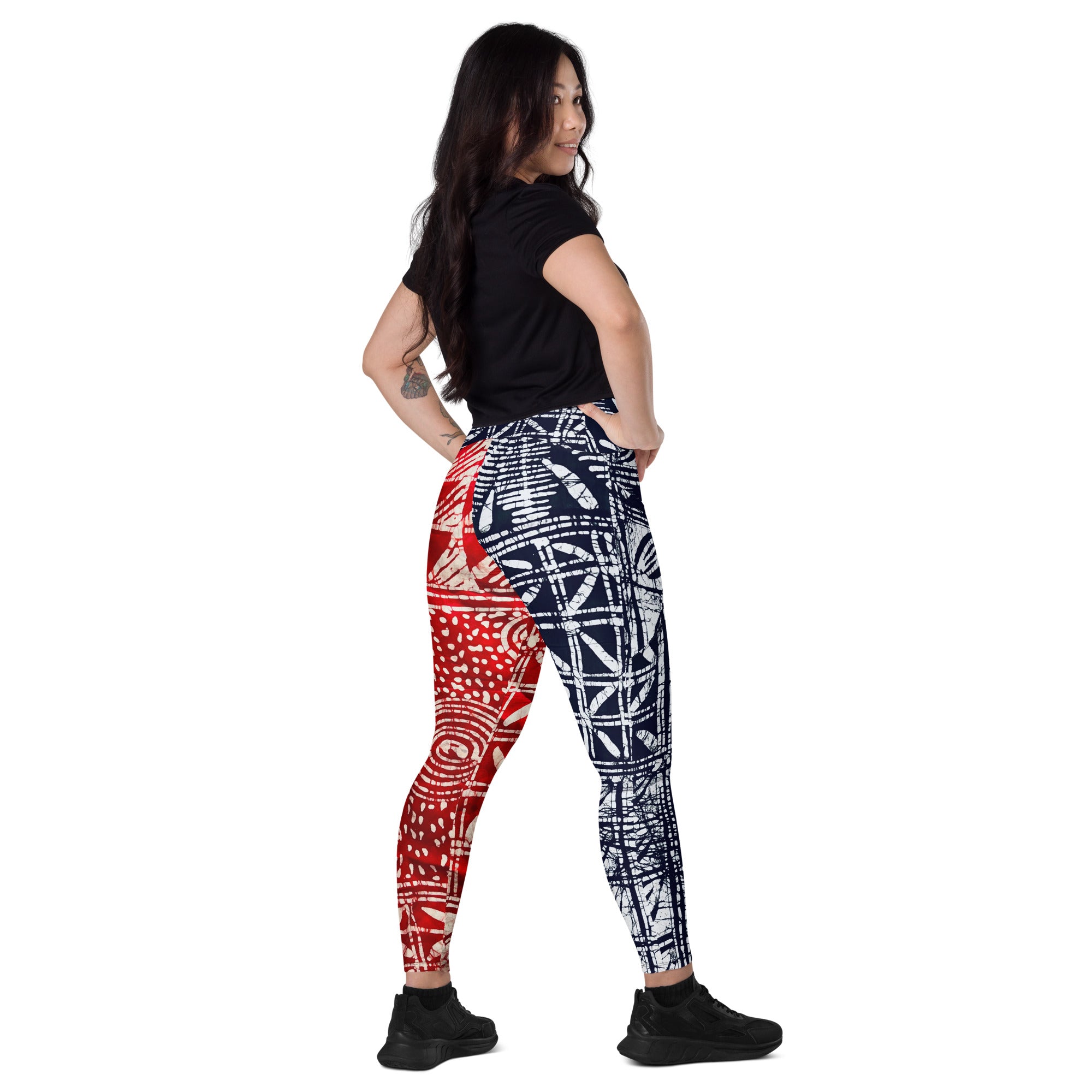Ajike Crossover leggings with pockets