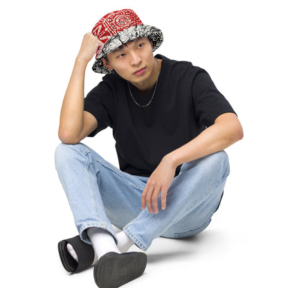 Adire Reversible bucket hat