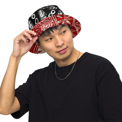 Adire Reversible bucket hat