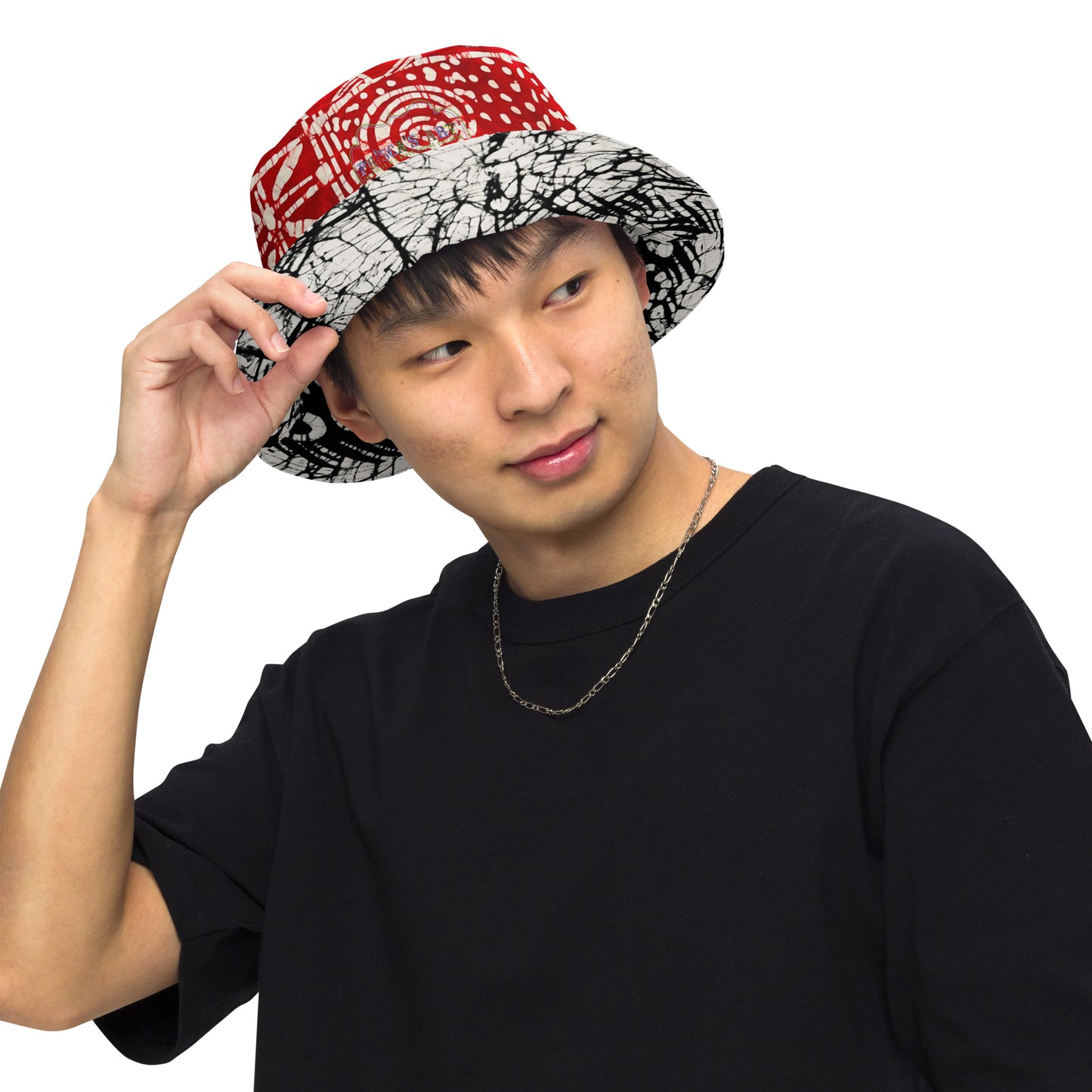Adire Reversible bucket hat