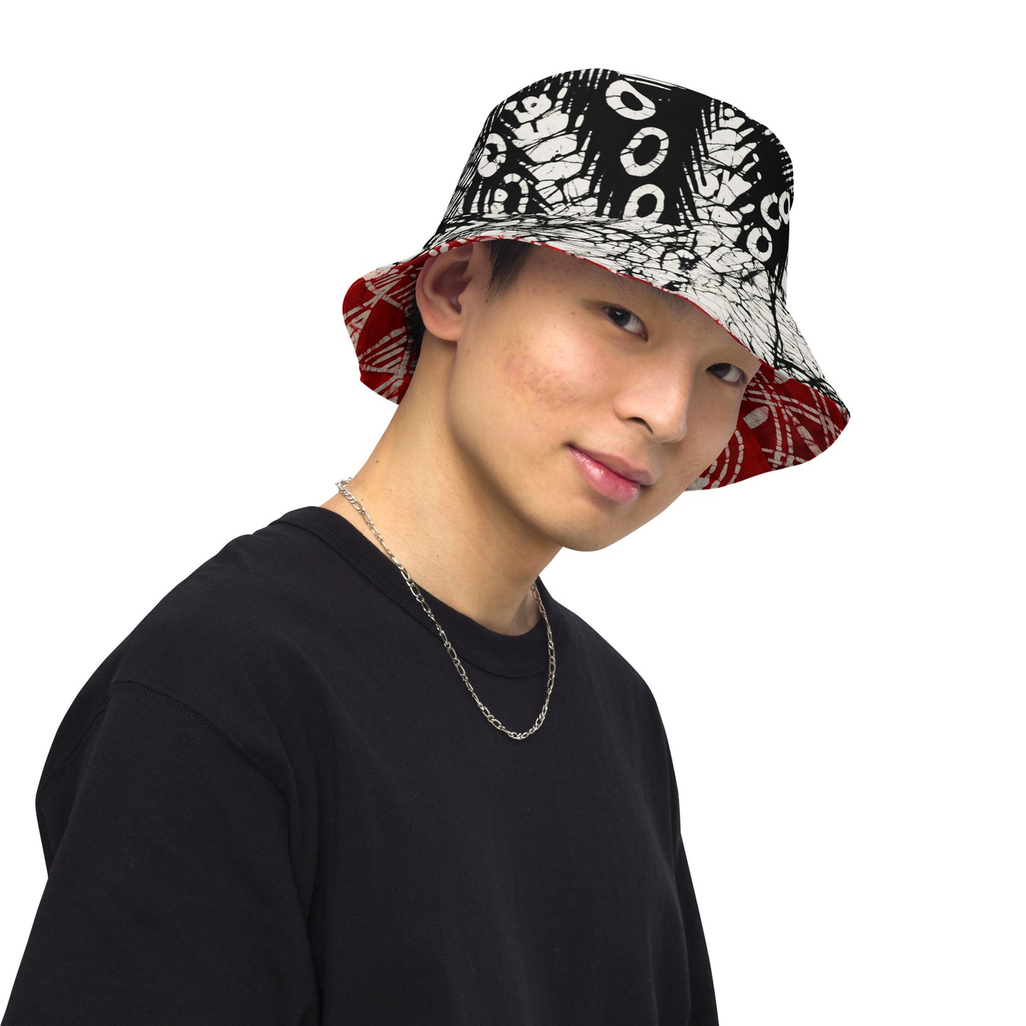 Adire Reversible bucket hat