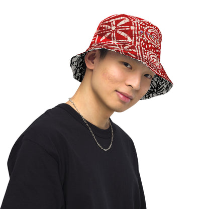 Adire Reversible bucket hat