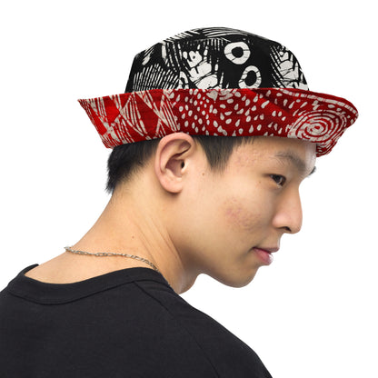 Adire Reversible bucket hat