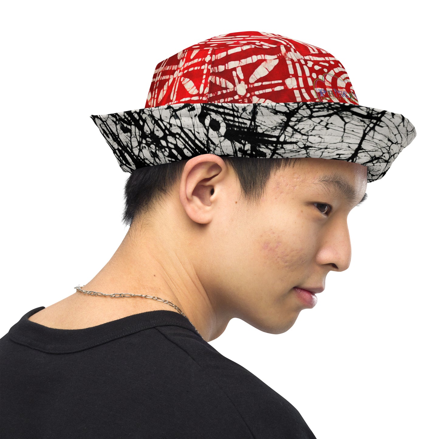 Adire Reversible bucket hat