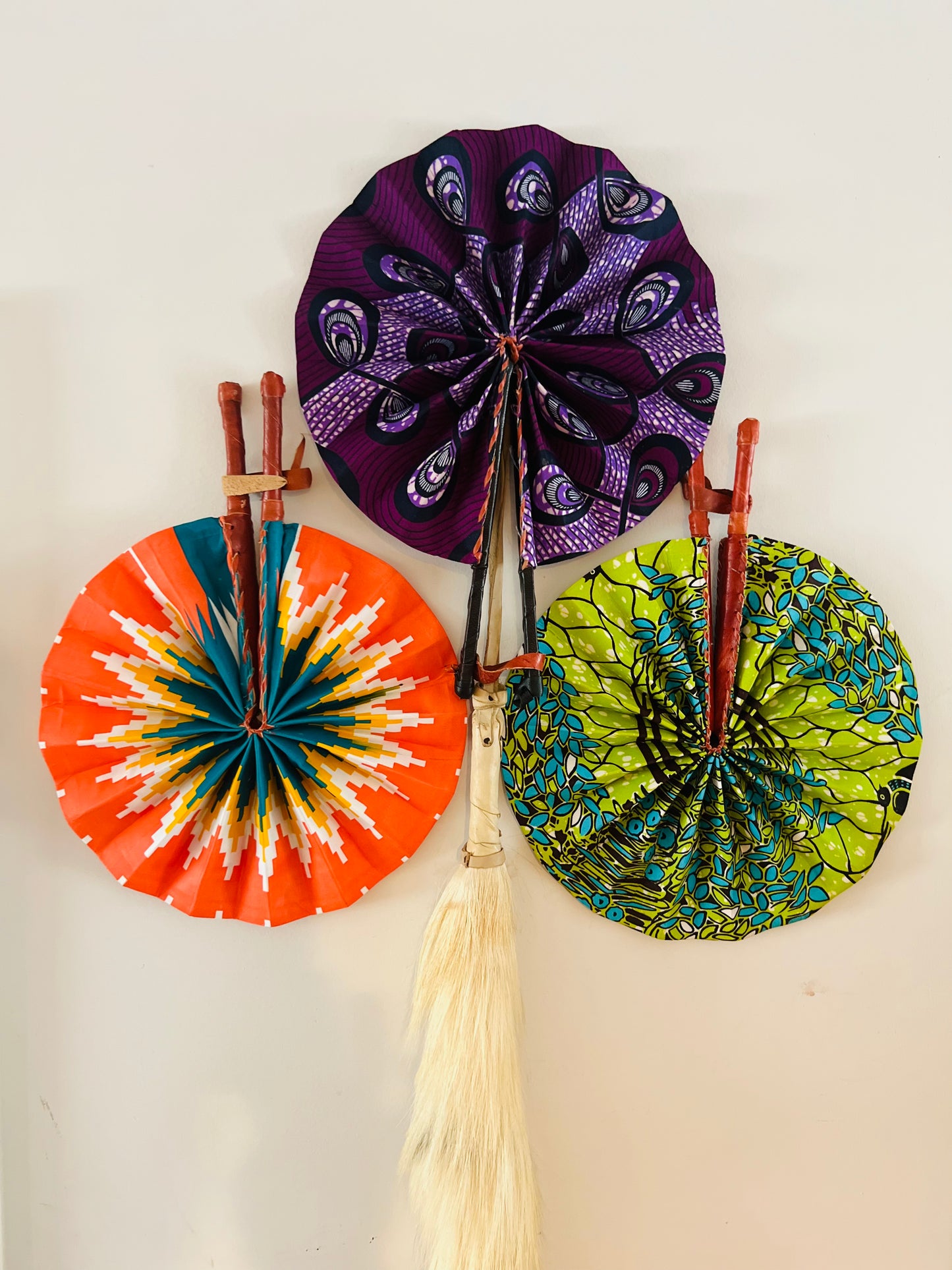 Batik/Adrinka Hand fan