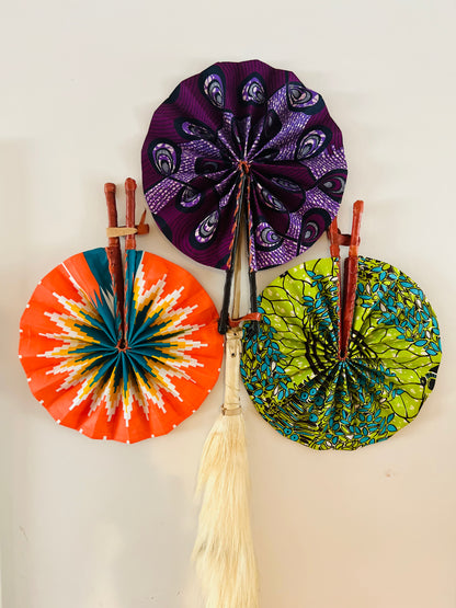 Batik/Adrinka Hand fan