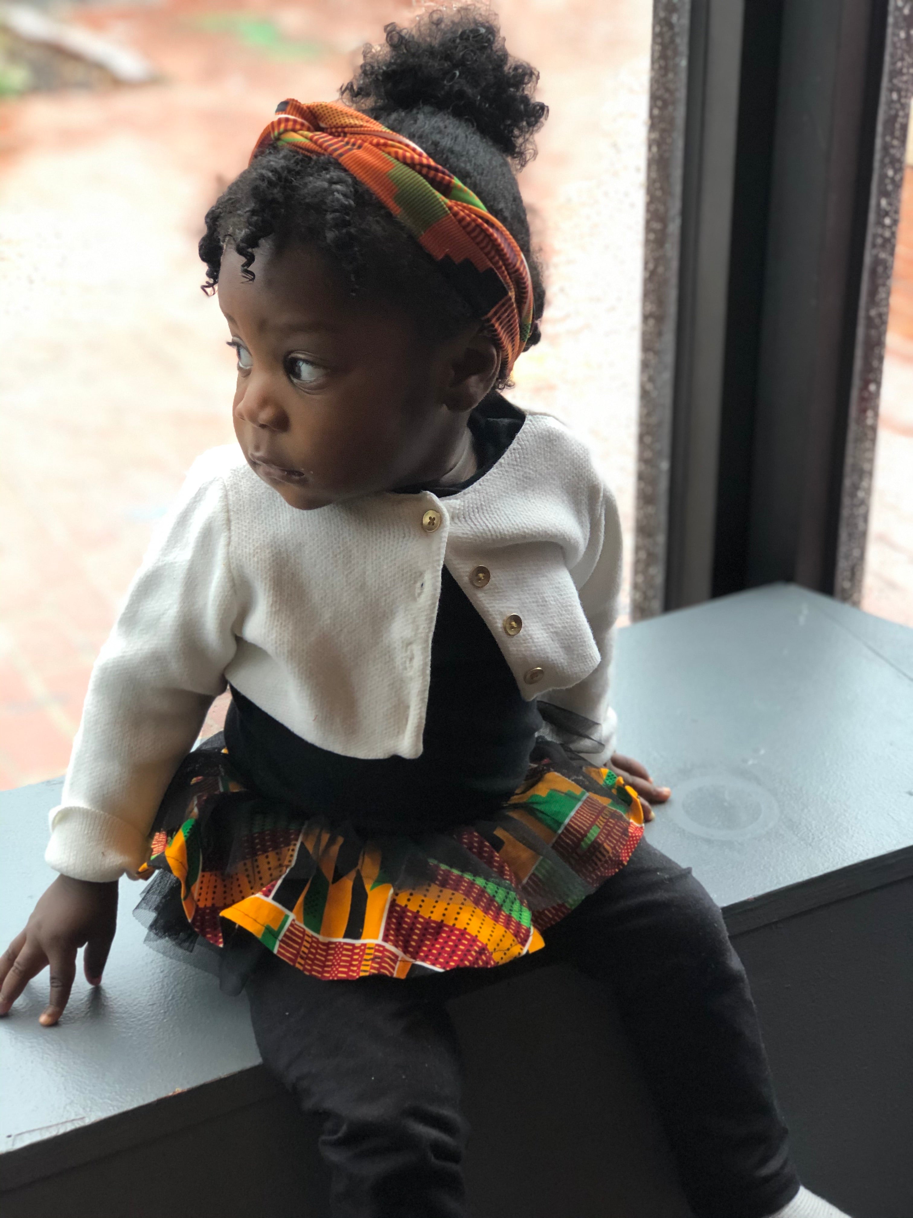 Zizi Kente baby headband, Kente fabric, African print