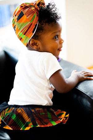 Zizi Kente baby Turban- Pre-wrapped